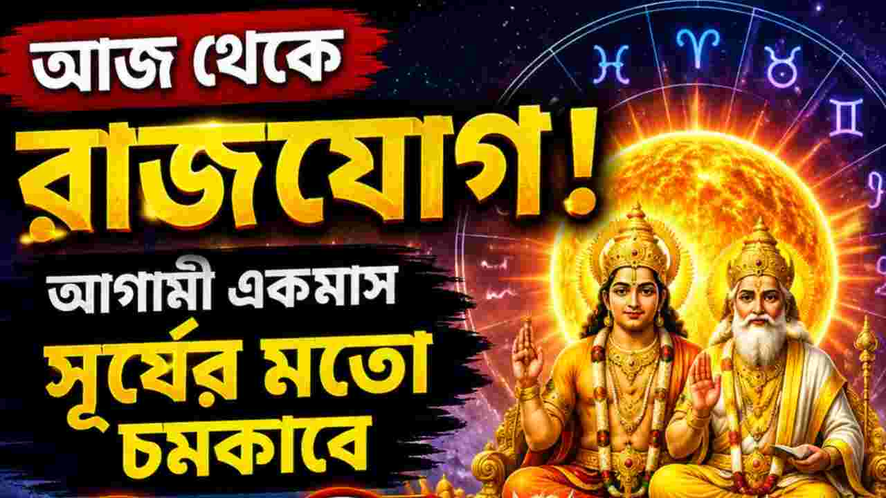 আজ থেকে রাজযোগ, ভাগ্য খুলবে ৩ রাশির