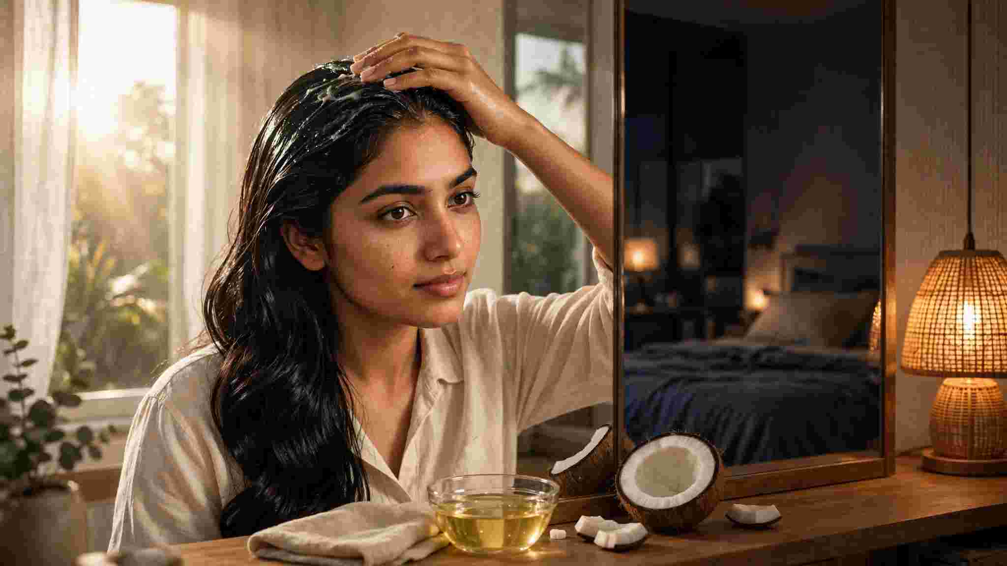 কেউ বলেন রাতে, কারও মতে সকালে— ঠিক কোন সময়ে তেল মালিশ করলে চুল বাড়ে, ঘন হয়?