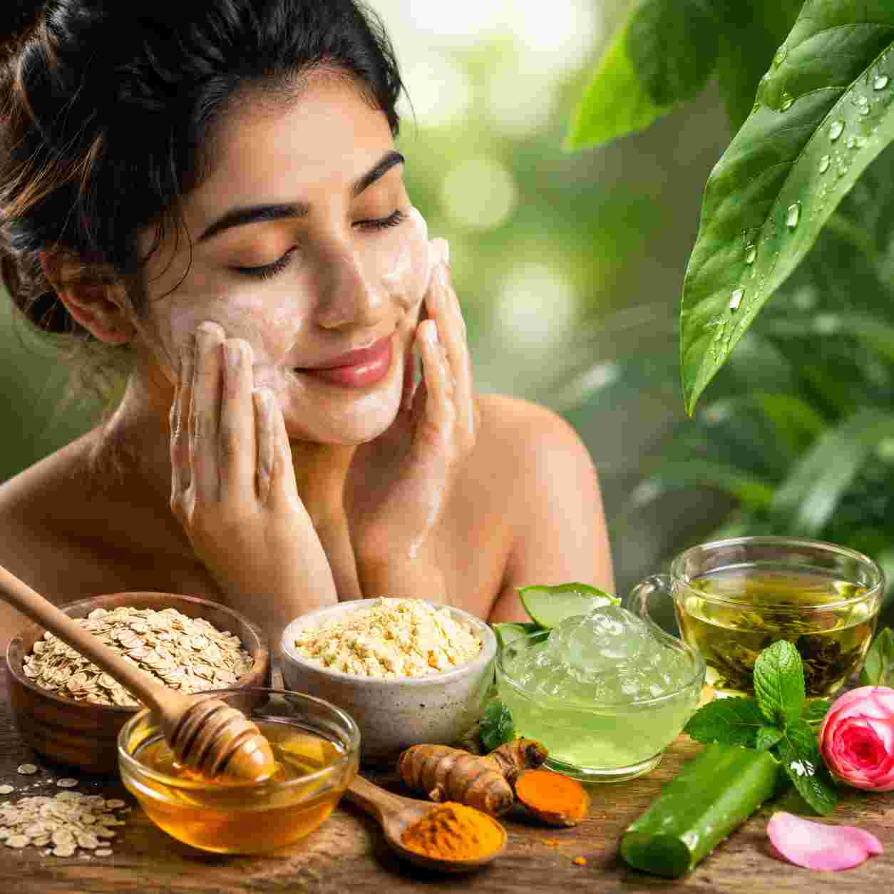 বাজারের ফেসওয়াশ নয়, ত্বকের ধরন বুঝে ঘরেই বানান প্রাকৃতিক ক্লিনজার