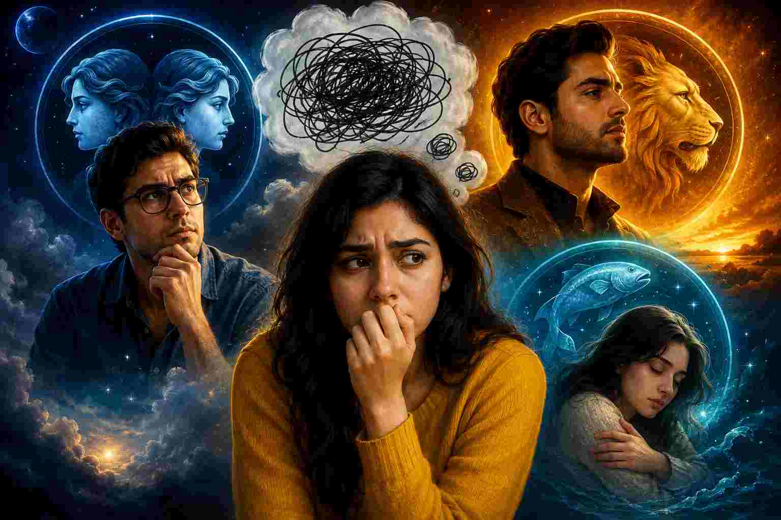 Astrology: অতিরিক্ত ভাবনার ফাঁদে পড়েন? জ্যোতিষ মতে এই তিন রাশির মানুষই বেশি সংবেদনশীল