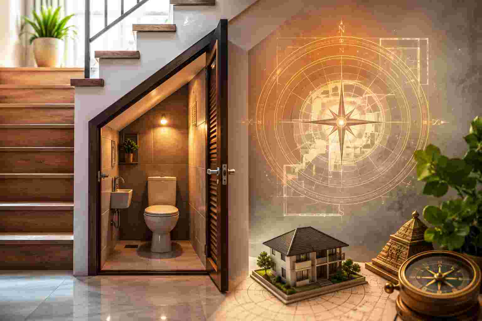 Vastu: সিঁড়ির তলায় শৌচাগার কি অশুভ? বাস্তুশাস্ত্র অনুযায়ী কোন নিয়ম মানলে কমবে নেতিবাচক প্রভাব