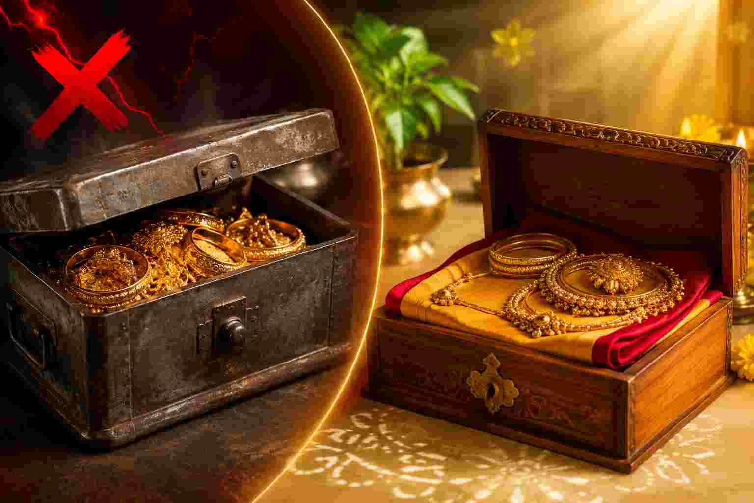 Vastu: লোহার সিন্দুকে সোনা রাখা কি অশুভ? বাস্তুশাস্ত্র কী বলছে, জেনে নিন গয়না রাখার সঠিক নিয়ম