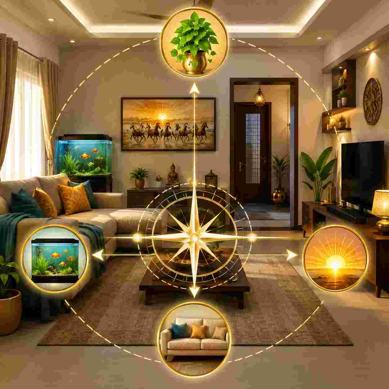 Vastu: বসার ঘরের সঠিক দিকজ্ঞানেই বাড়বে সুখ-সমৃদ্ধি! বাস্তুমতে কোন জিনিস কোথায় রাখলে মিলতে পারে শুভ ফল