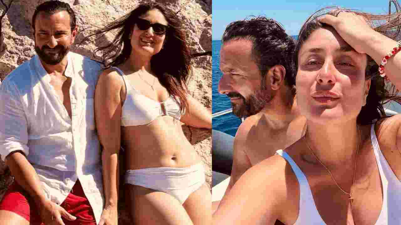 Kareena-Saif: দুধসাদা বিকিনিতে করিনা, সইফের জন্মদিনে ‘উষ্ণ’ উদযাপন বেবোর