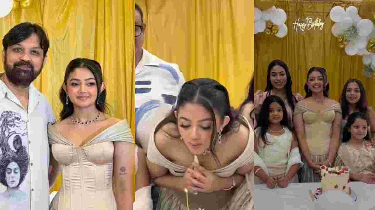 ২২-এ পা ‘ফুলকি’র! সৃজিত-দিব্যজ্যোতিকে পাশে নিয়ে জমজমাট জন্মদিন উদযাপন দিব্যানীর