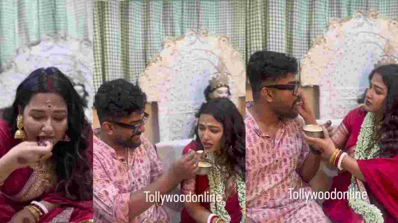 শোভনের হাতে পায়েস, সোহিনীর সাধভক্ষণে ছিল এলাহি আয়োজন