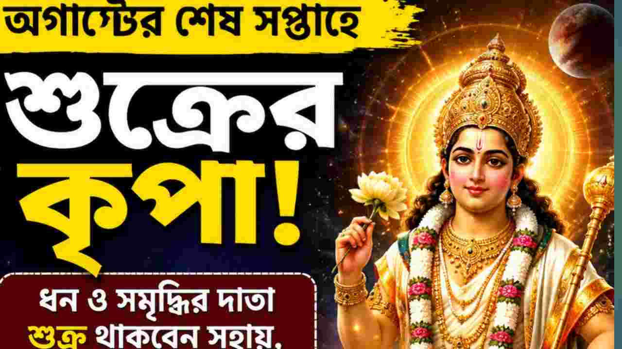 অগাস্টের শেষ সপ্তাহে শুক্রের কৃপা, ৩ রাশির জাতক-জাতিকাদের জন্য আসছে বড় আর্থিক সুযোগ