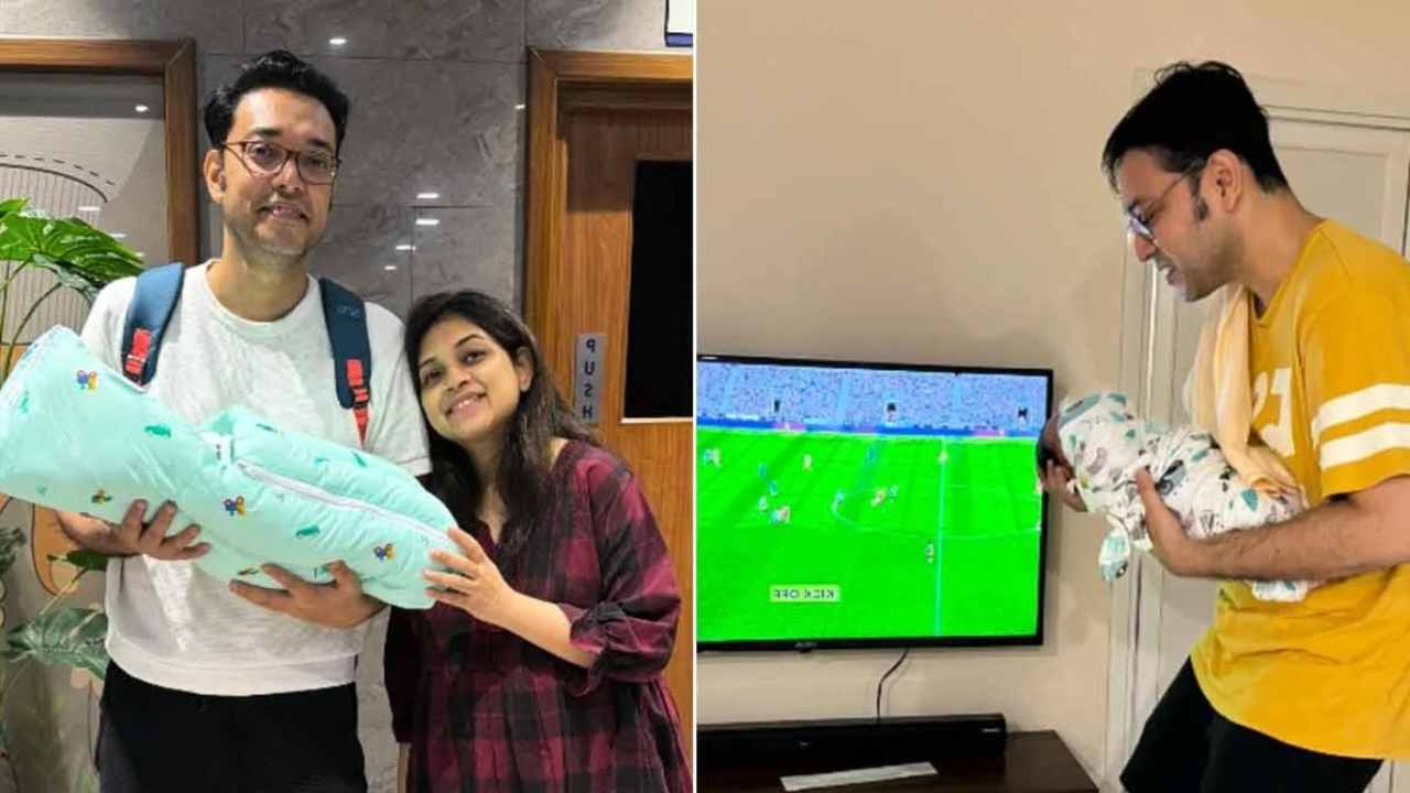 ছেলের মুখ দেখালেন অনুপম-প্রশ্মিতা