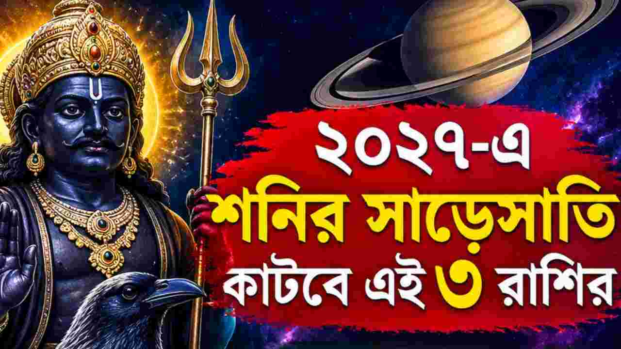 Shani Dev: ২০২৭-এ শনির সাড়েসাতি কাটবে ৩ রাশির, নতুন করে প্রভাব পড়বে মেষ-বৃষ-মীনে