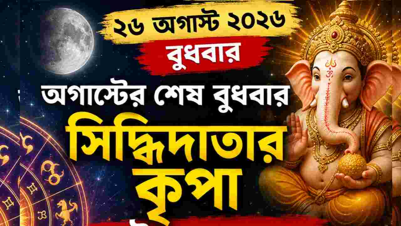 August Lucky Zodiac Signs: অগাস্টের শেষ বুধবার সিদ্ধিদাতার কৃপা, সৌভাগ্য যোগে ভাগ্য খুলতে পারে ৫ রাশির