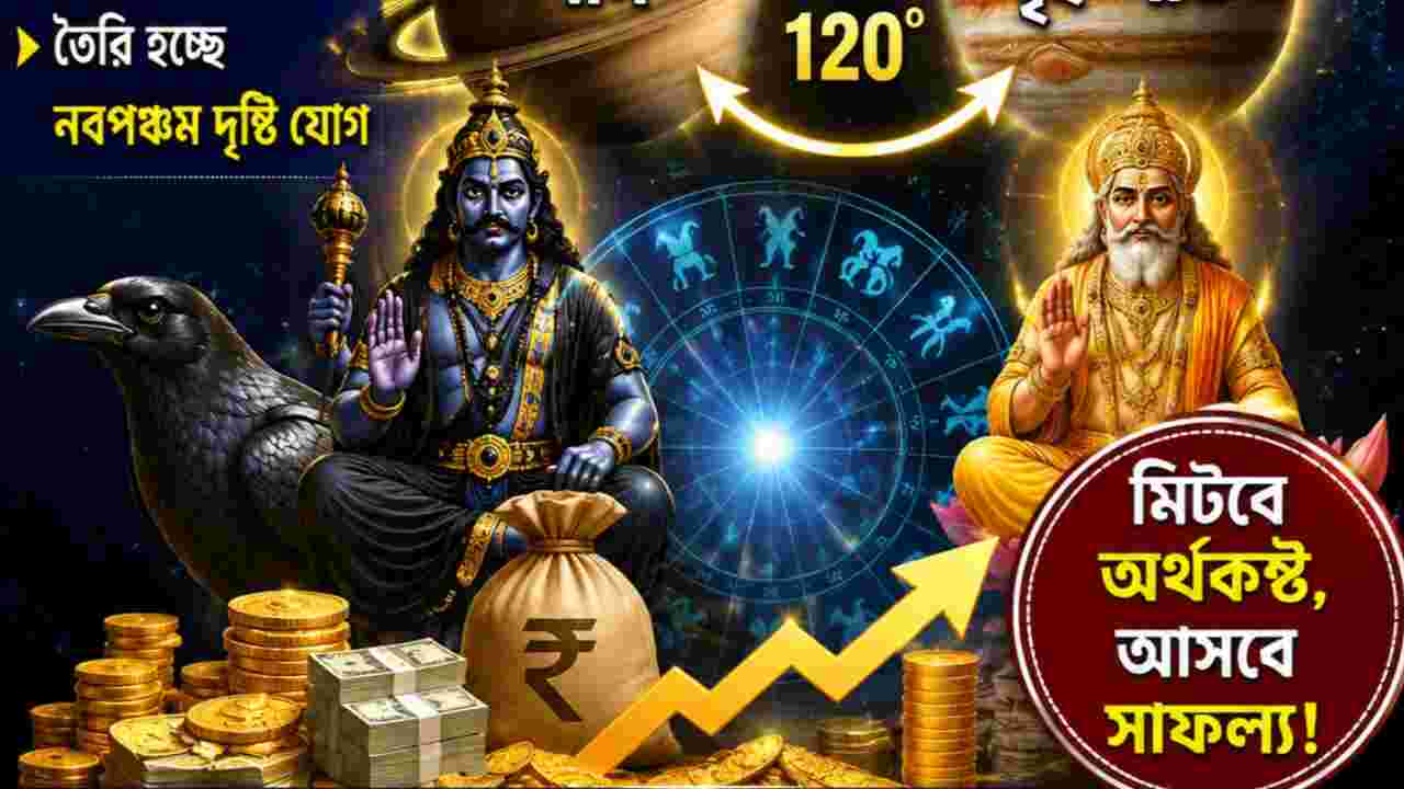 শনি-গুরুর নবপঞ্চম দৃষ্টি যোগে ৪ রাশির ভাগ্যোদয়, মিটবে অর্থকষ্ট, আসবে সাফল্য