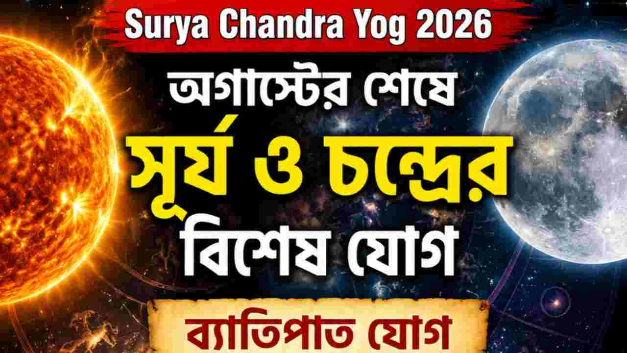 Surya Chandra Yog 2026: অগাস্টের শেষে ৪ রাশির ভাগ্যোদয়, অর্থলাভের সঙ্গে চাকরিতে উন্নতি