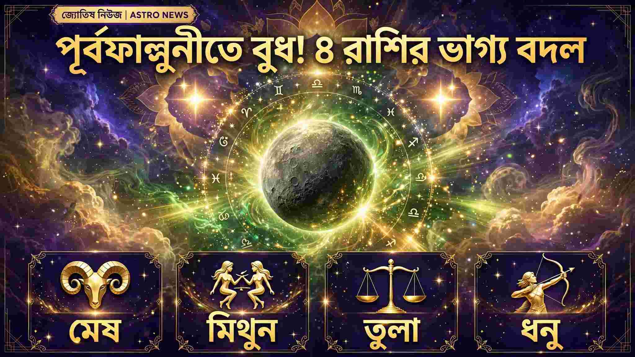 Budh Nakshatra Parivartan: মাস শেষে পূর্বফাল্গুনী নক্ষত্রে বুধ, চাকরি-ব্যবসায় লাভের সম্ভাবনা ৪ রাশির