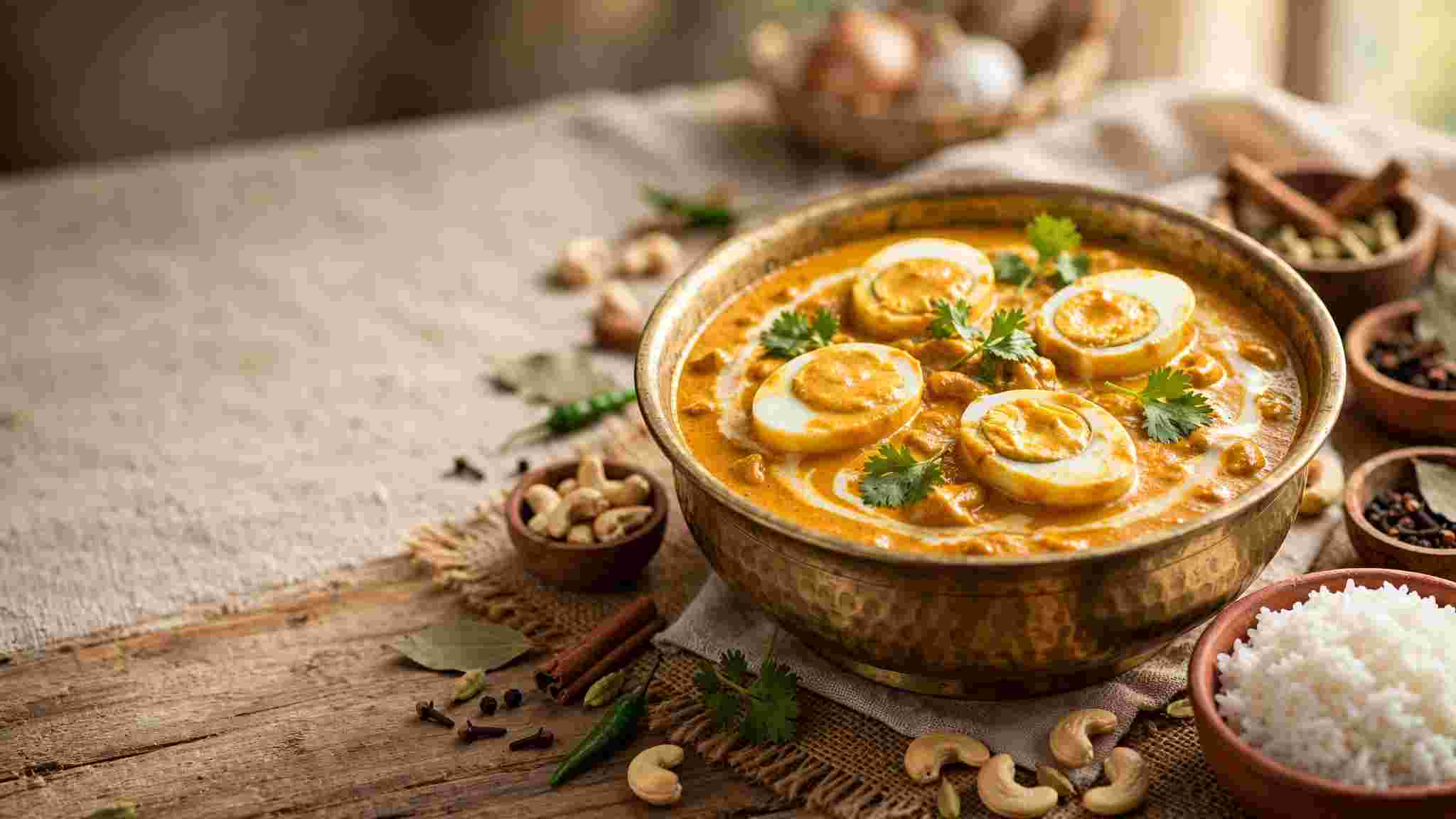Recipe: বিশেষ মেনুতে কাজু-ডিমের কষা, সহজ রেসিপিতে জমে উঠুক দুপুরের ভোজ