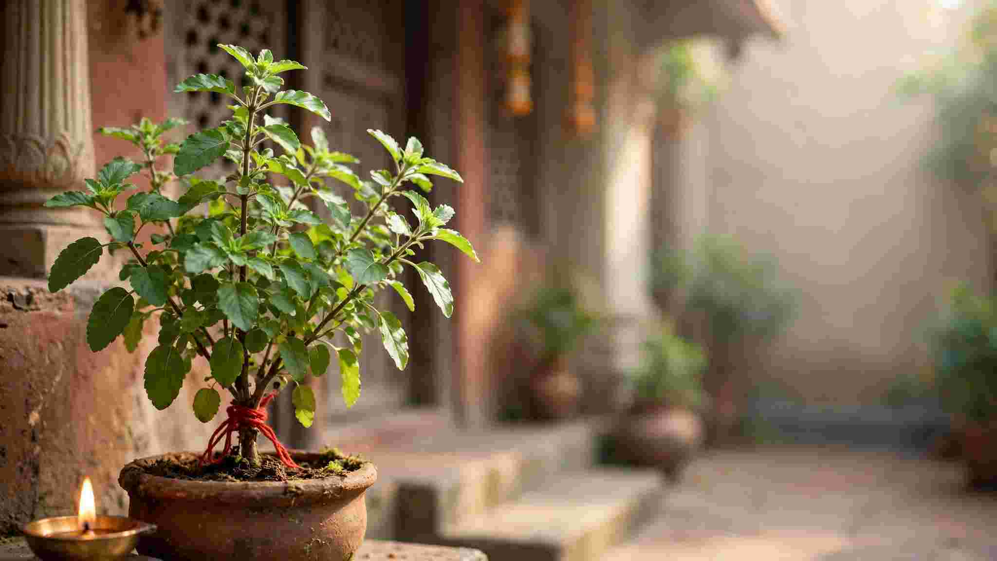 Vastu: তুলসীগাছে লাল সুতো বাঁধলে সংসারের মঙ্গল হয়? সপ্তাহের কোন দিন, কী নিয়মে বাঁধবেন