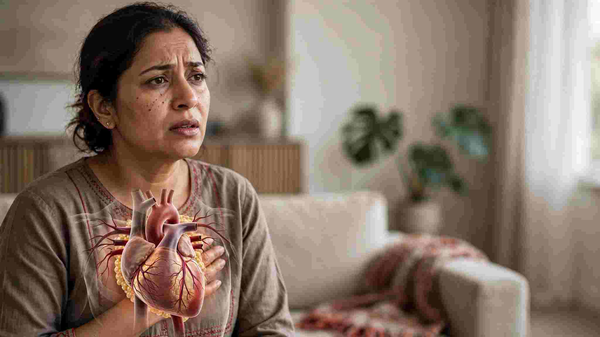 মেয়েদের হার্ট অ্যাটাকের আগে কী কী লক্ষণ দেখা দিতে পারে? বুকে ব্যথা-শ্বাসকষ্ট হলে সাবধান