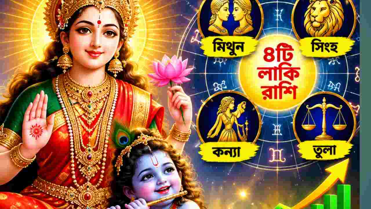 তৈরি হচ্ছে মহালক্ষ্মী রাজযোগ, আয়-সমৃদ্ধি বাড়বে ৪ রাশির!