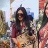 টালিগঞ্জে উত্তমকুমারের জন্মশতবর্ষের অনুষ্ঠানের সূচনা, নজর কাড়ল ঋতুপর্ণার বিশেষ শাড়ি