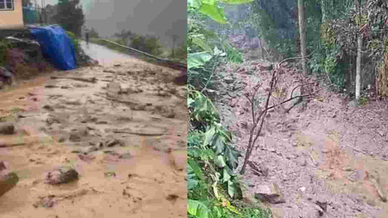 সিকিমে ভয়াবহ ভূমিধস, বসে যাচ্ছে পাহাড়! কাদার স্রোতে হড়পা বানের আশঙ্কা
