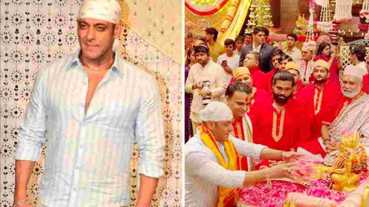 ‘ধর্মনিরপেক্ষতার আল্ট্রা প্রো ম্যাক্স’! আম্বানিদের গণেশ পুজোয় সলমনের ভক্তি দেখে মুগ্ধ নেটদুনিয়া