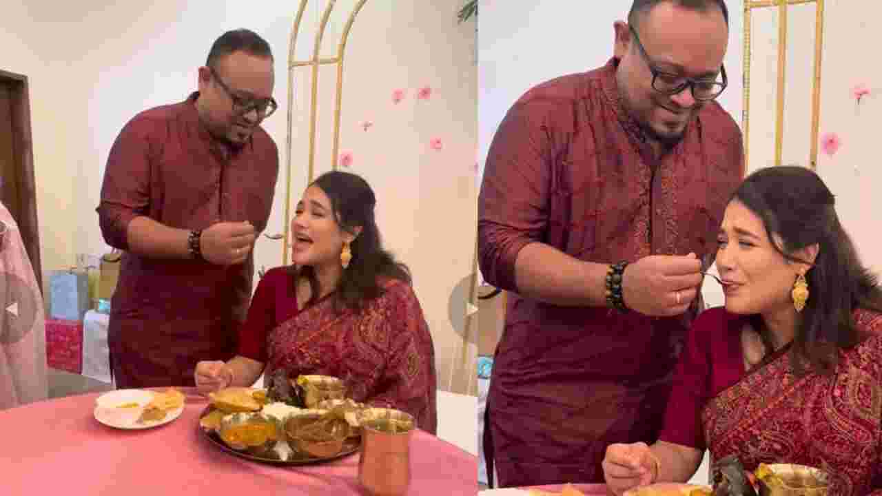 সোহিনীর পর মা হতে চলেছেন রোশনি, স্বামী তূর্যর হাতে খেলেন ৯ মাসের সাধ, মেনুতে ছিল এলাহি আয়োজন