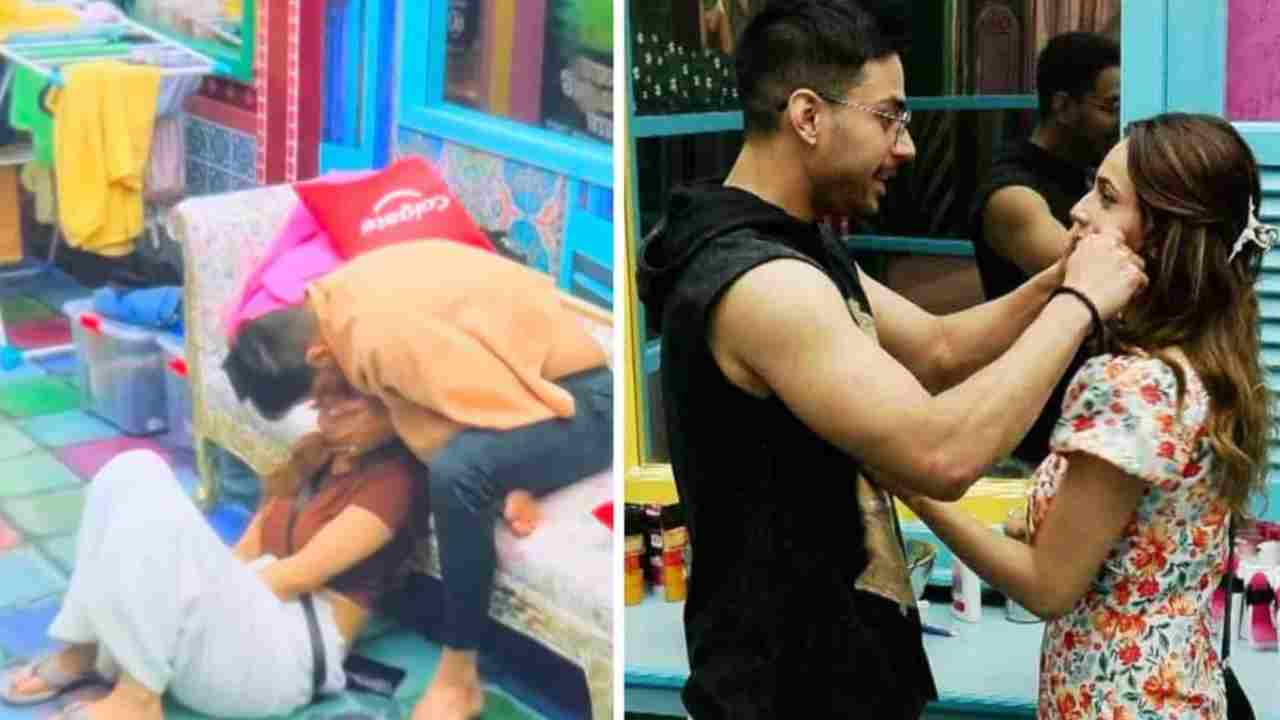 বাথরুমের সামনে নন্দিনীকে কাছে টেনে চুমু রাজবীরের, ভাইরাল মুহূর্তে তুঙ্গে চর্চা