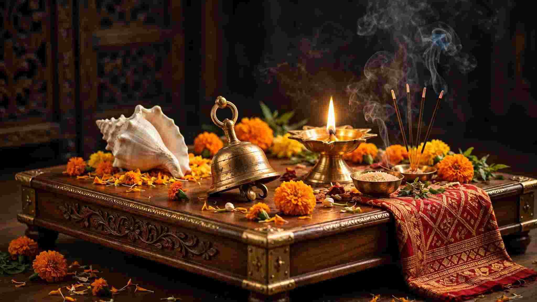Vastu: পুজোর তিন সামগ্রী মেঝের উপর রাখা নিষিদ্ধ! অমঙ্গল এড়াতে মেনে চলুন এই নিয়ম