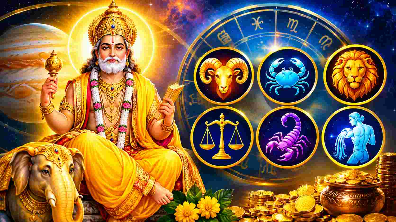 কৃপা করবেন স্বয়ং গুরু! মেষ, বৃশ্চিক সহ ৬ রাশির কপাল খুলবেন বৃহস্পতি, আসবে অর্থ-সাফল্য