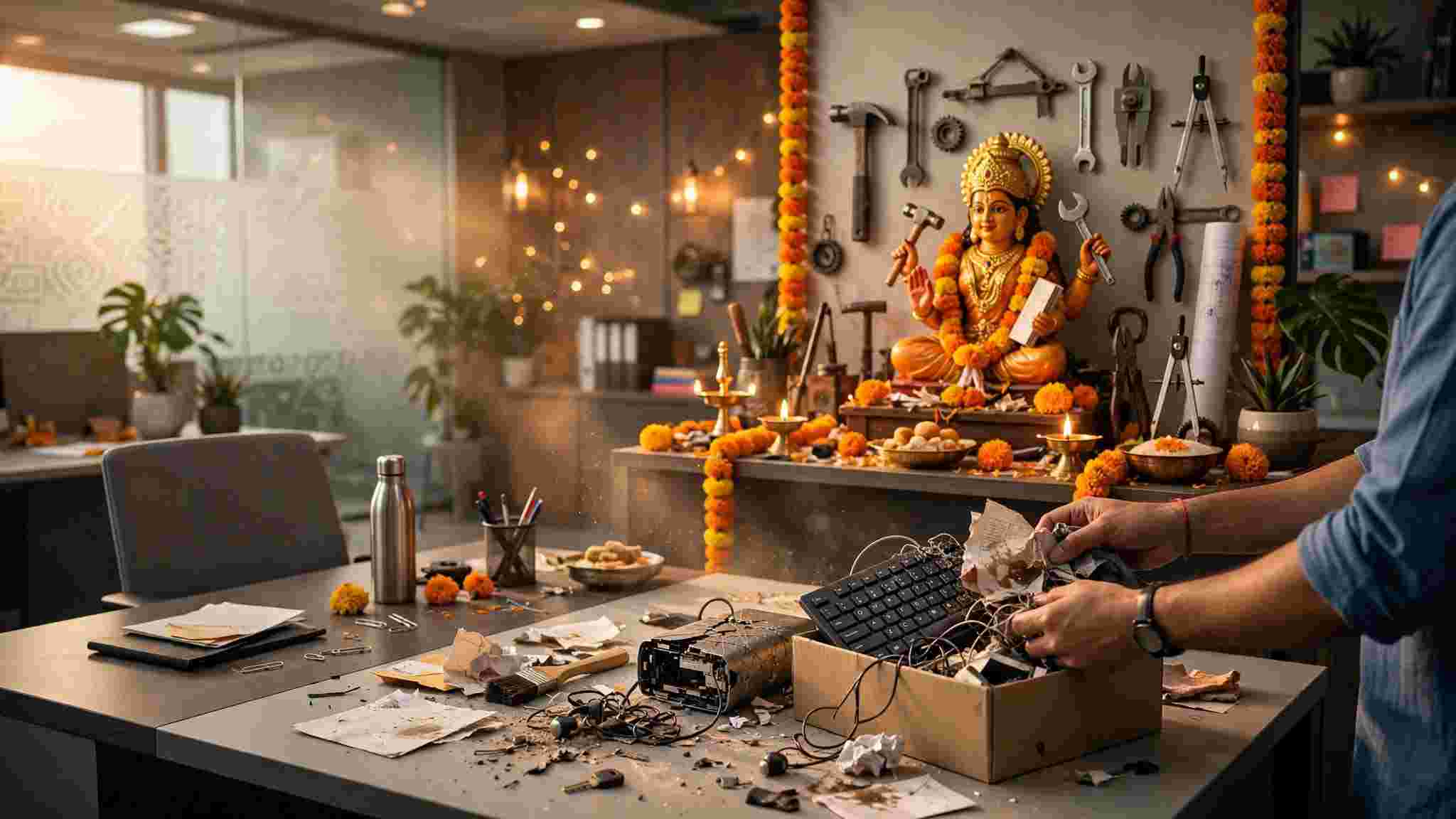 Vastu: বিশ্বকর্মা পুজোর আগে কাজের ডেস্ক পরিষ্কার করুন, সরিয়ে ফেলুন এই ৪ জিনিস—শাস্ত্রমতে বাধা কাটবে কাজে