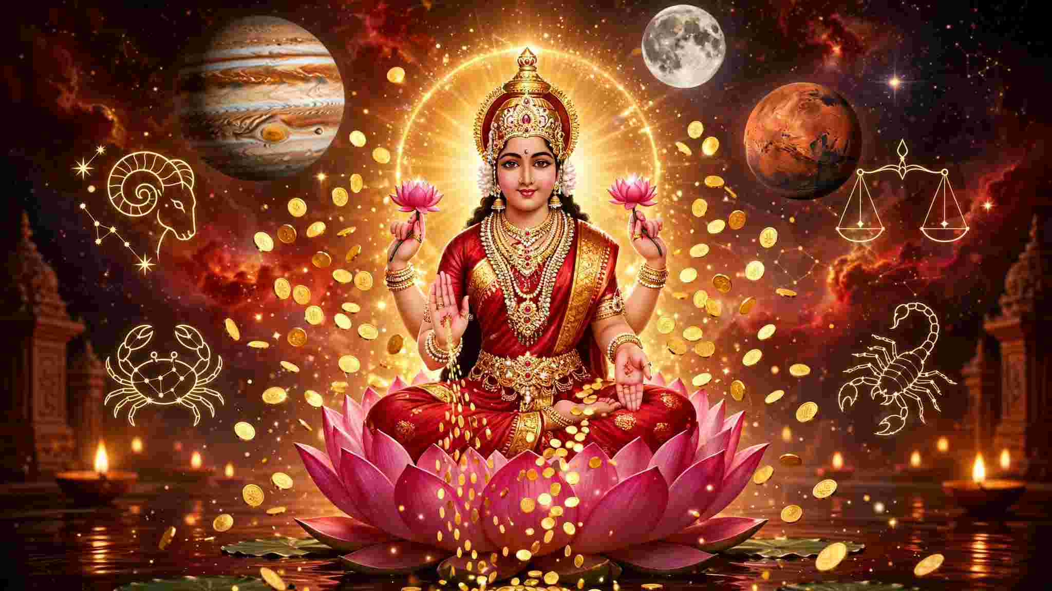 মহালক্ষ্মী রাজযোগের শুভ সূচনা! বৃহস্পতি, মঙ্গল-চন্দ্রের কৃপায় ৪ রাশির ভাগ্য বদলের ইঙ্গিত