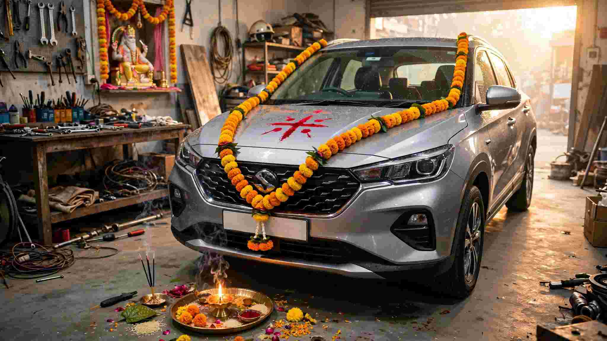 বিশ্বকর্মা পুজোয় গাড়ির পুজো করবেন? শুভ সময় ও সঠিক পদ্ধতি জেনে নিন