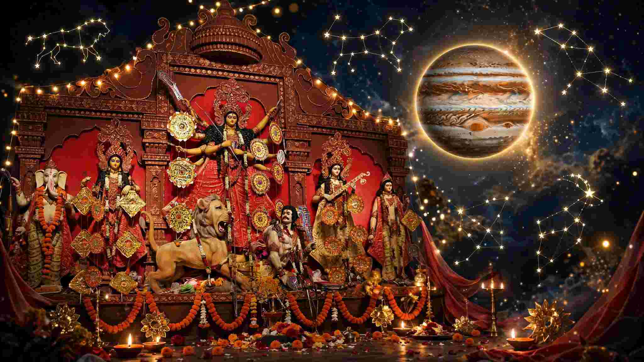 দুর্গাপুজোর মাস অক্টোবরে ৫ রাশির ভাগ্যে সুখের জোয়ার! বৃহস্পতির নক্ষত্র পরিবর্তনে লাকি কারা?