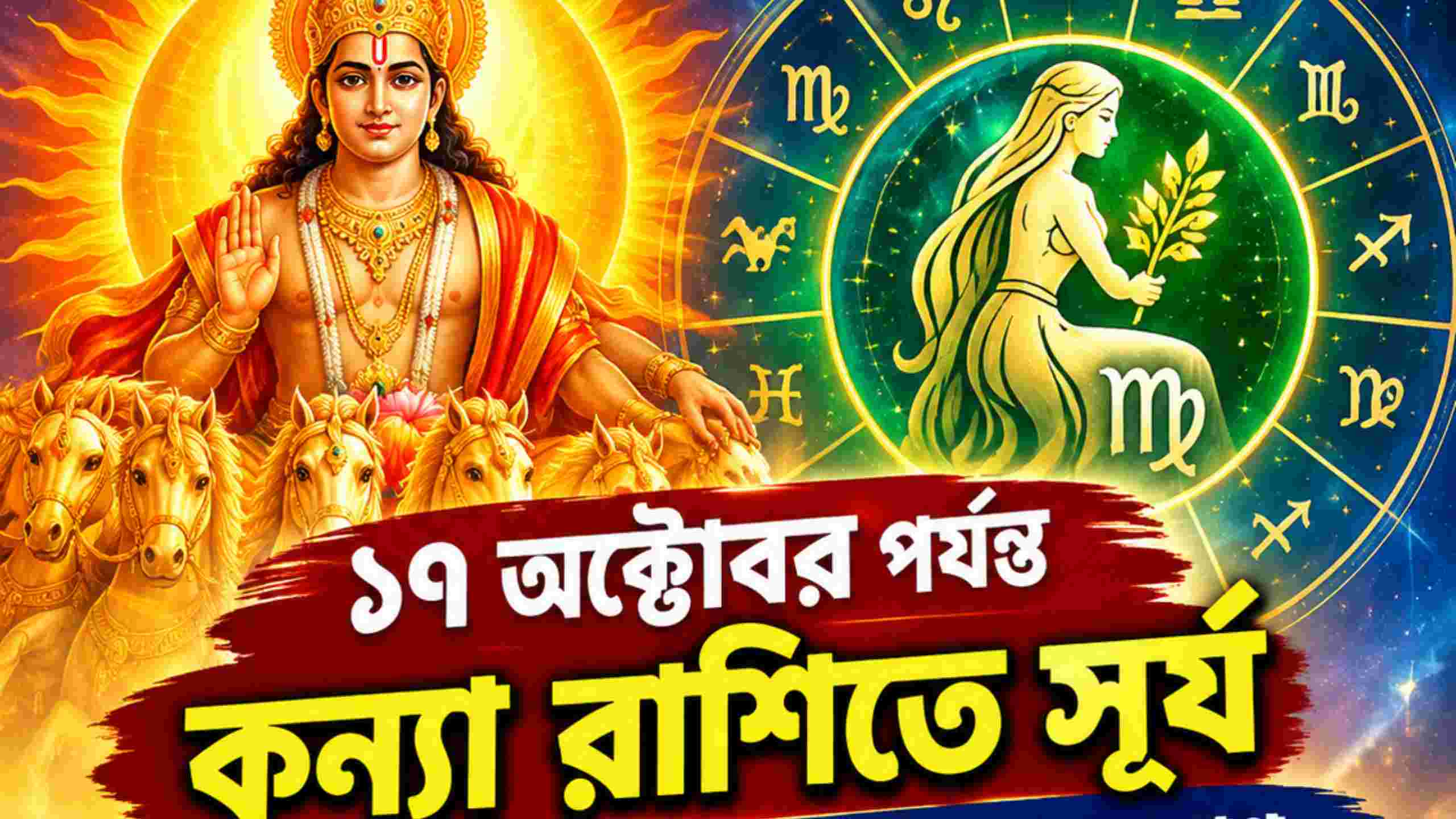 ১৭ অক্টোবর পর্যন্ত কন্যায় সূর্য, চাকরি-ব্যবসায় বড় সাফল্যের যোগ ৪ রাশির