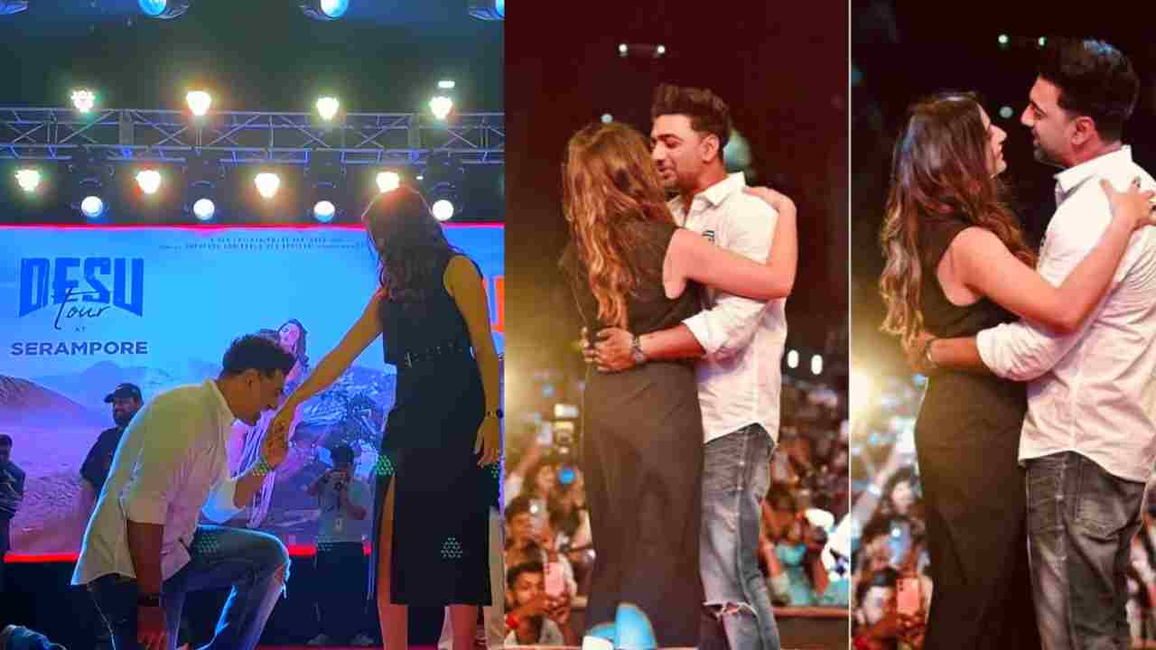 শুভশ্রীর হাতে আলতো চুমু! ‘দেশু ৭’-এর প্রচারে নজর কাড়ল তারকা জুটি