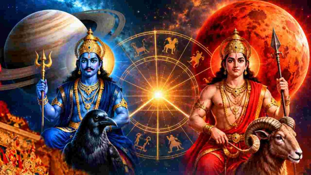 দুর্গাপুজোর ষষ্ঠীর দুপুরে শনি-মঙ্গলের বিশেষ যোগ! পুজোর পরেও আর্থিক উন্নতির সম্ভাবনা ৩ রাশির