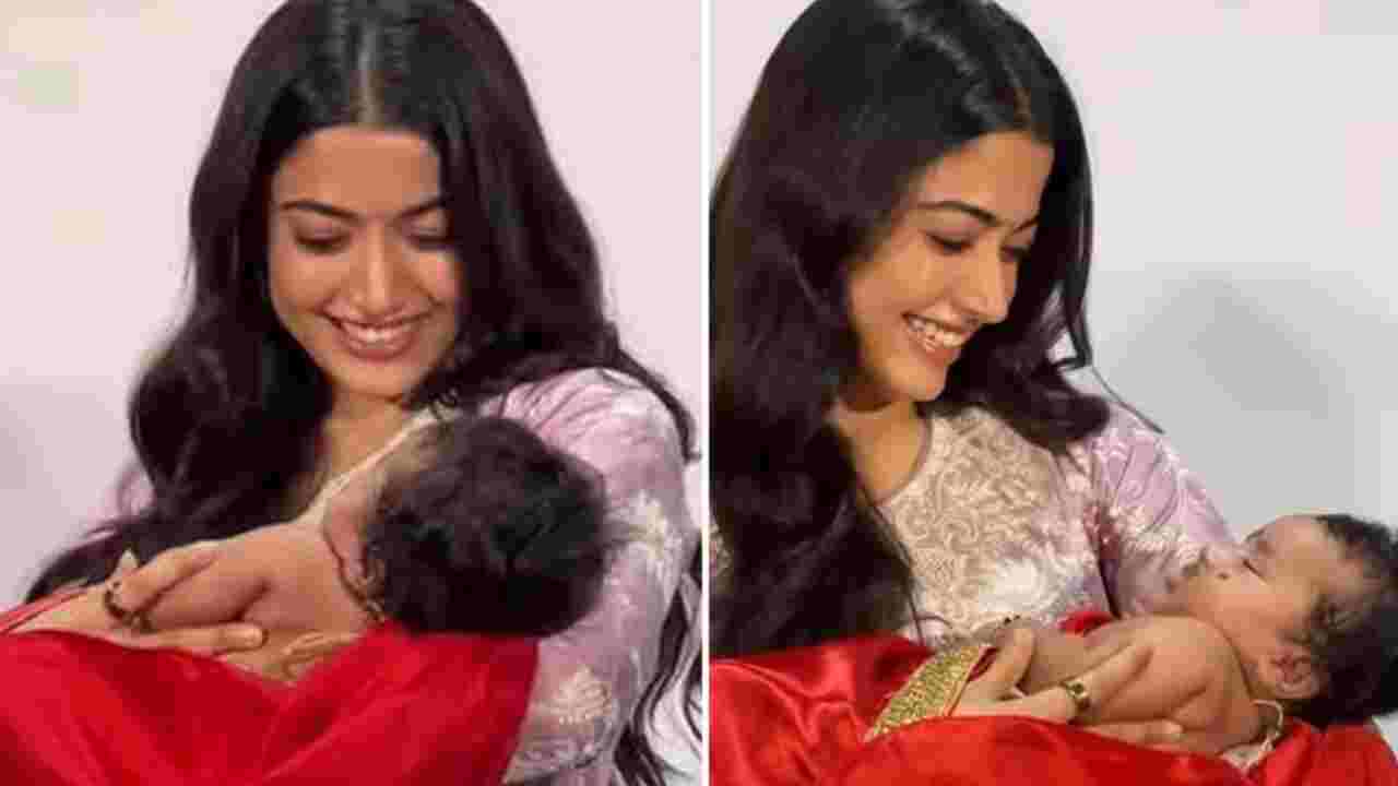‘মা হিসাবে ও খুব মিষ্টি হবে’, কোলের শিশুর মুখে বিজয়ের মতো গোঁফ! আদরে ভরিয়ে দিলেন রশ্মিকা
