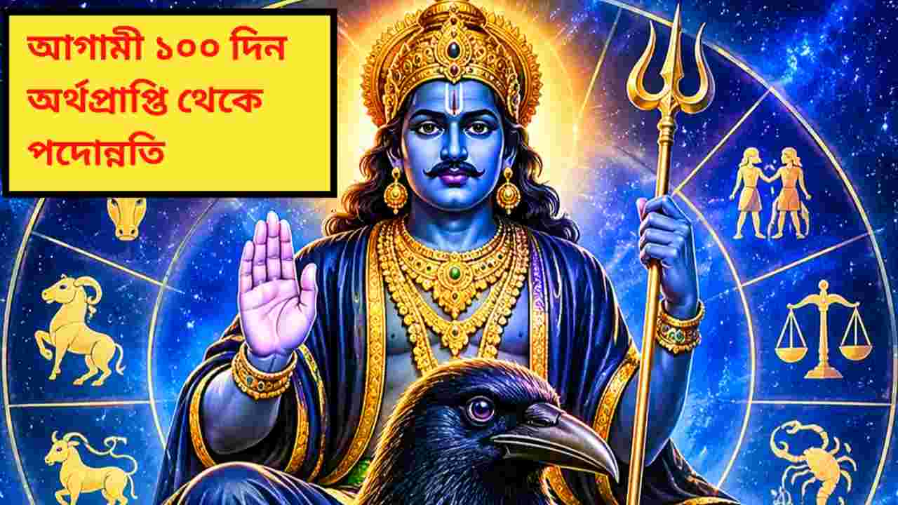 শনির আশীর্বাদে ভাগ্যবদল ৫ রাশির, আগামী ১০০ দিন অর্থপ্রাপ্তি থেকে পদোন্নতি—আসছে একের পর এক সুখবর!