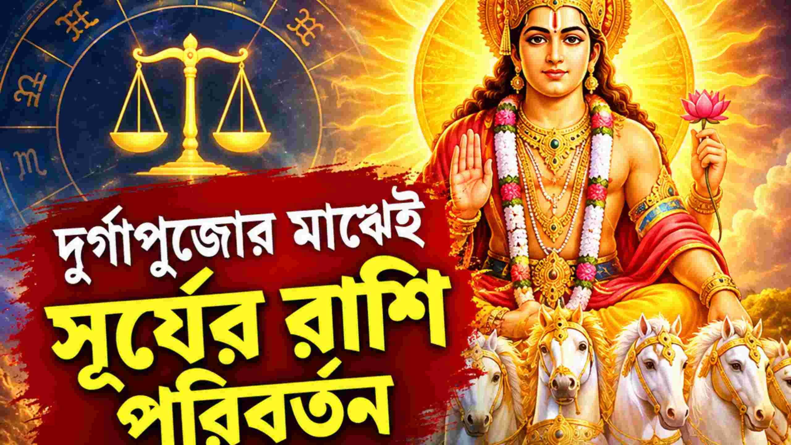 দুর্গাপুজোর মাঝেই রাশি বদলাবে সূর্য, ৫ রাশির জীবনে বাড়তে পারে সমস্যা