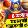 চাঁদ-মঙ্গলের মিলনে মহালক্ষ্মী রাজযোগ, লাভবান ৪ রাশি